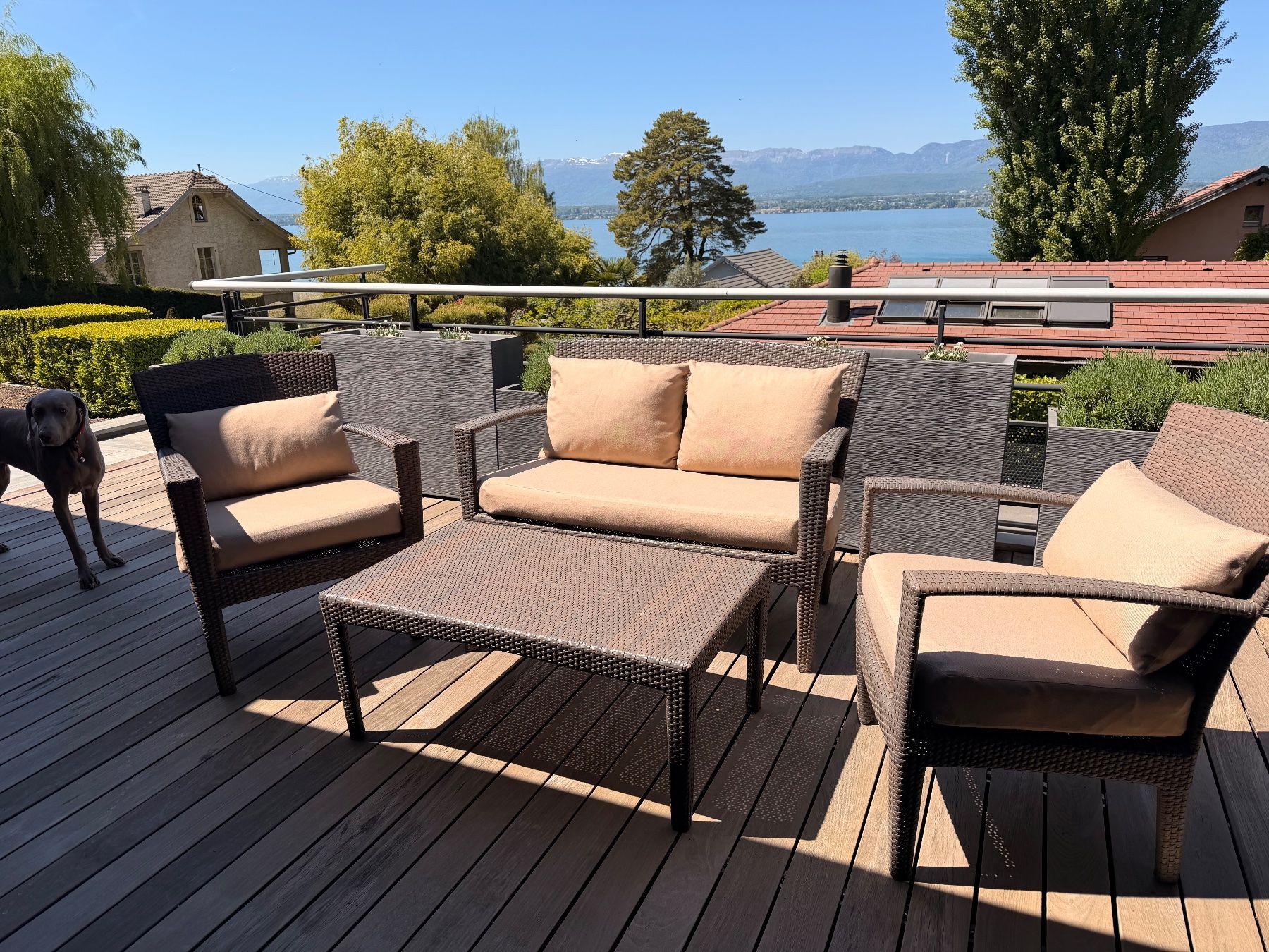 Dedon Set di tavolo e panche: Ensemble de jardin DEDON – Usato da Verbier venduto da vin_v97f 3