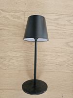 Tischlampe wiederaufladbar schwarz IP44 mit 4000mAh Akku