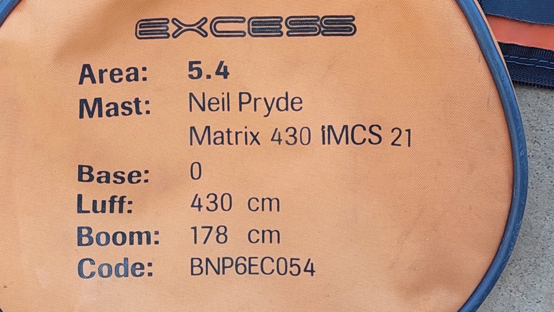 Surf: Windsurf Segel Neil Pryde Matrix 5,4 – Usato da Oberegg venduto da hermosa 1