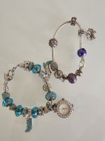 Armband in türkis und violett