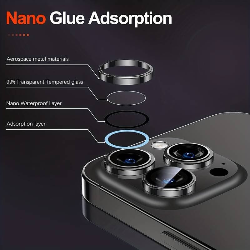 Apple Telefoni cellulari / Smartphones: iPhone 16 Pro(Max) -3 Verres protection Caméra NOIR – Nuovo e nell'imballaggio originale da Morges venduto da DigiAC 4