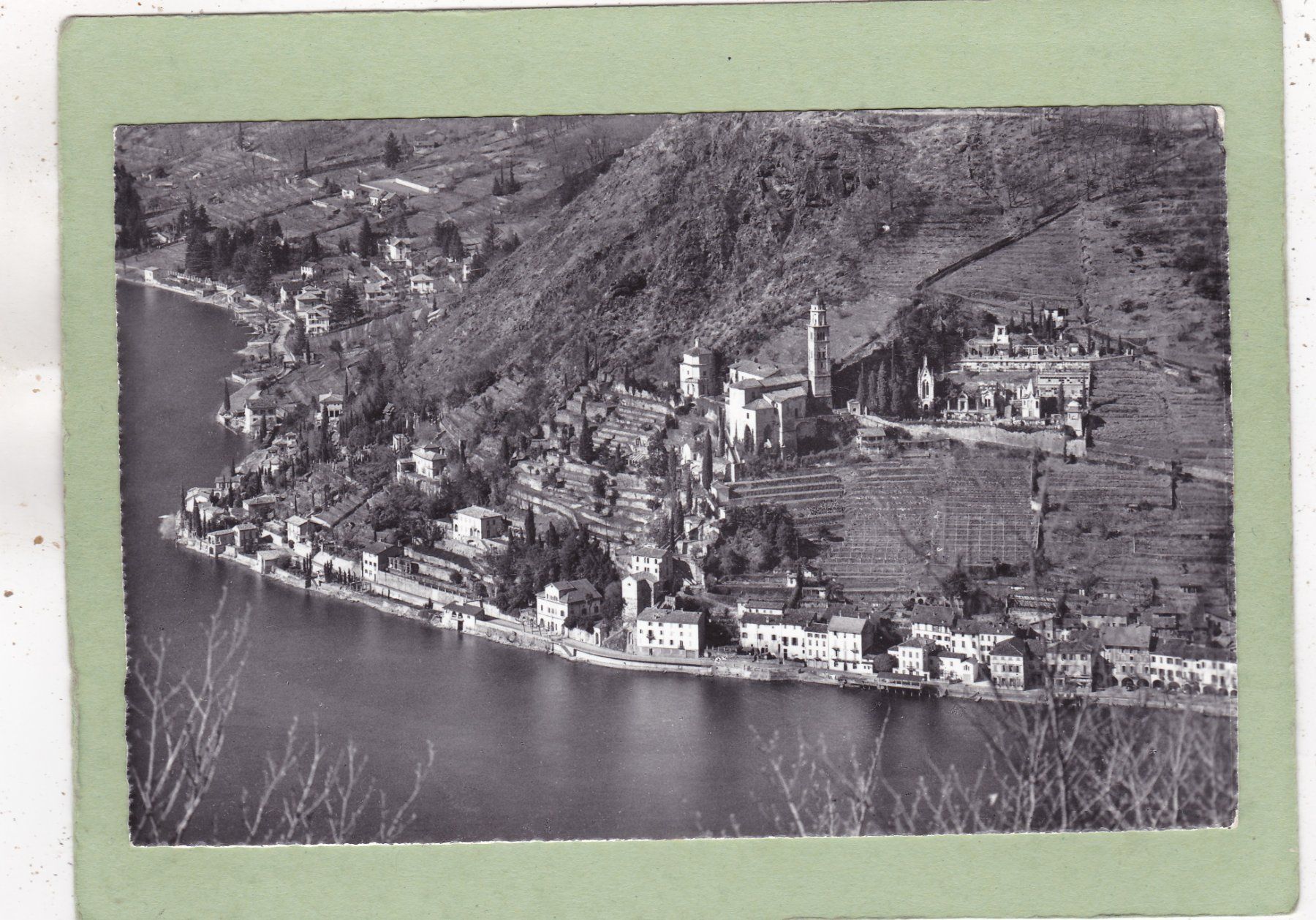 Cartoline postali: Kurhaus Serpiano Blick auf Morcote – Usato da Herisau venduto da Lisegrat2008