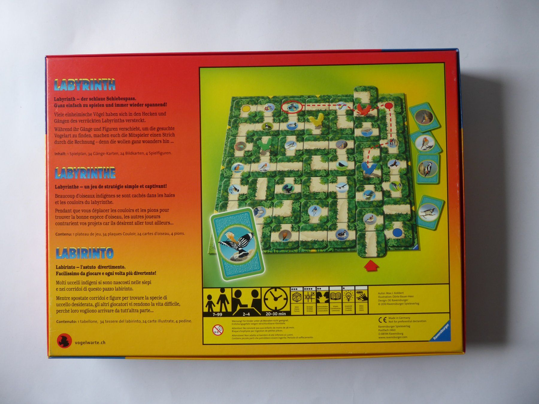 Ravensburger Giochi: Ravensburger Spiel Labyrinth Vogelwarte.ch, 2010, komplett – Usato da Turbenthal venduto da Nautop 3