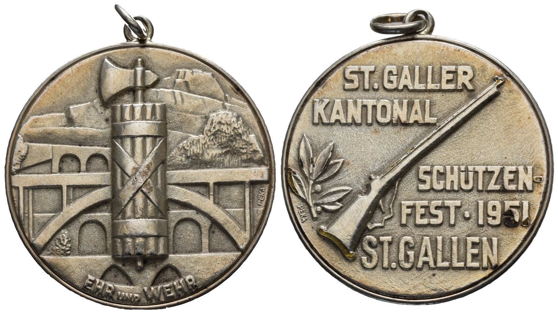 Tutti i francobolli: St. Gallen 1951, R:1217  /500 – Usato da Trimbach venduto da Solothurn1