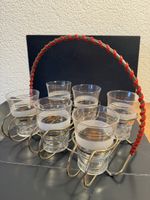 50iger Jahre Gläser im Ständer