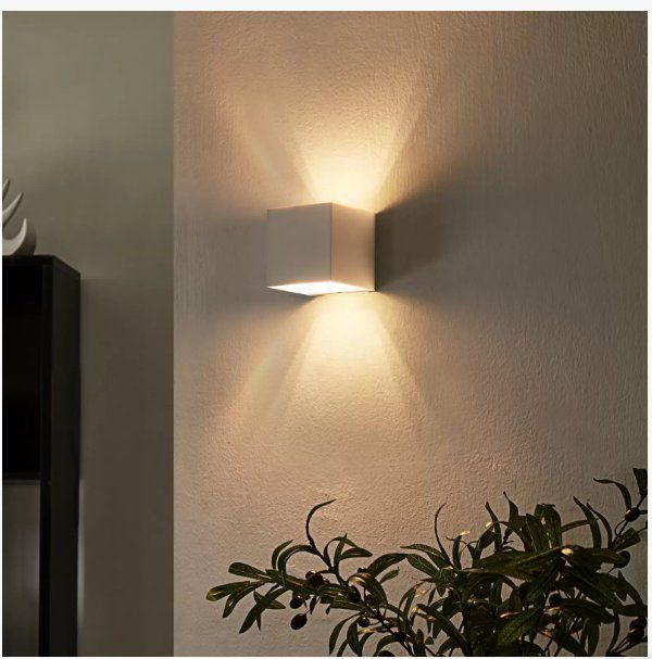 Lampen: Arcchio LED-Wandleuchte, eckig, weiß, 9,7 cm breit – Neu und originalverpackt aus Buchberg von jaene 1