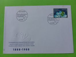Ersttagsbrief Bern 8.3.1988