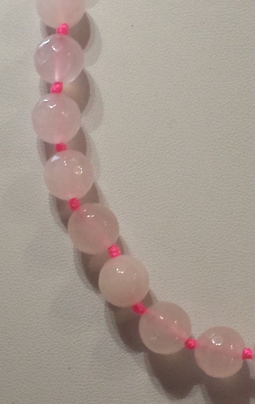 Catenine: NEU: Rosenquarz Kette Collier Schmuck – Nuovo (secondo la descrizione) da Matten b. Interl venduto da EdelsteineInterlaken 1