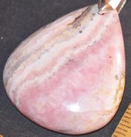Anhänger L-3893 – Rhodochrosit Cabochon 33x27mm