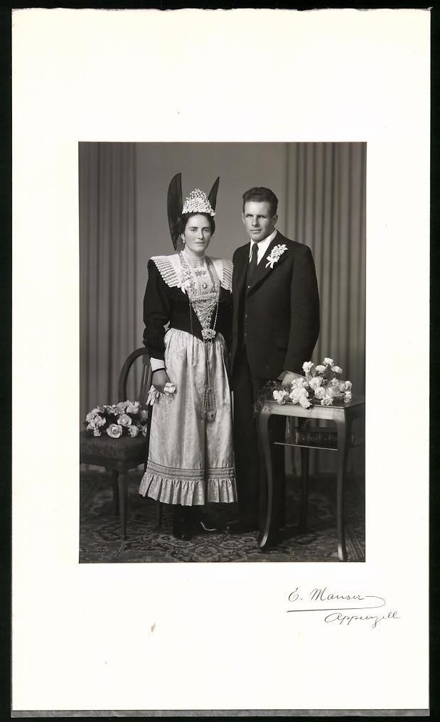 Fotografie & Manifesti: Fotografie E. Mauser, Appenzell, Dame in – Usato da Berlin venduto da bartko-reher
