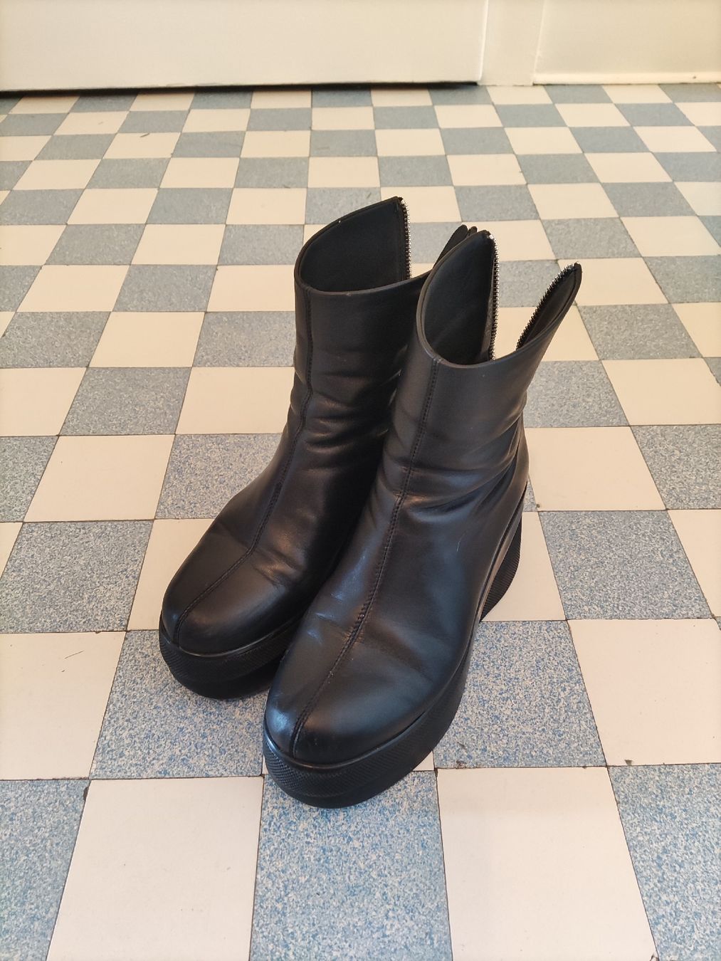 Scarpe da donna: Platform Lederstiefel – Usato da Neuchâtel venduto da plazzzzma 1