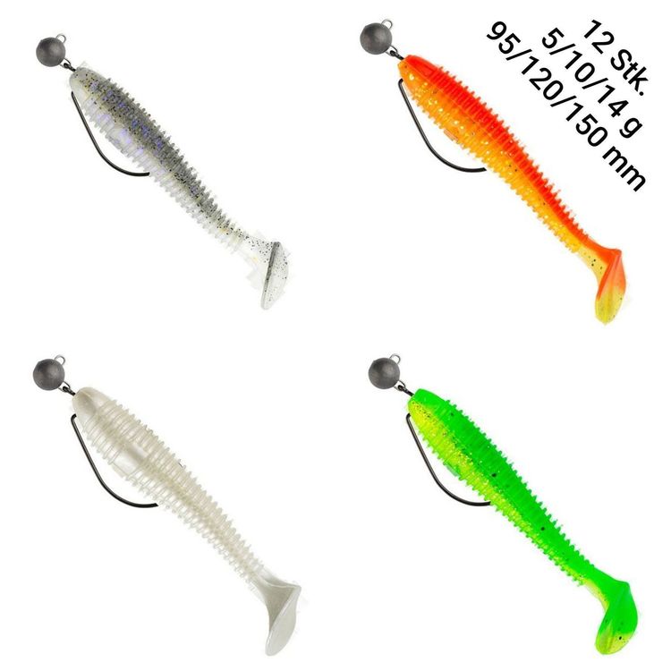 12er Set - Galfion Fat Shad - Chebu. Rig (Neu und originalverpackt) in ...