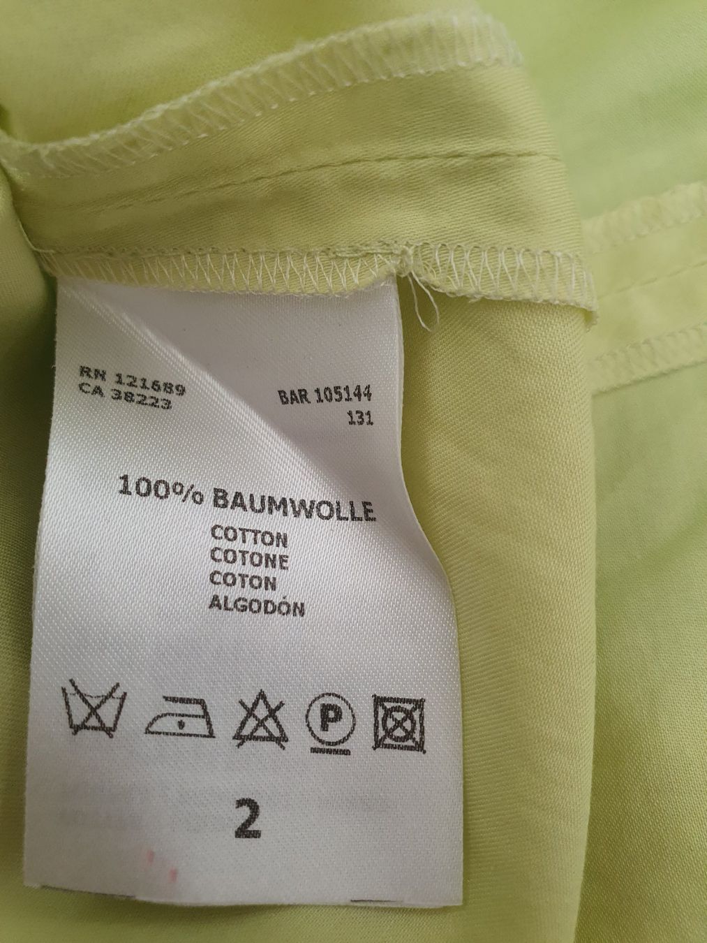 Kleider: Kleid Damen 100% Baumwolle Hellgelb Grösse 36 – Gebraucht aus Kloten von Hektor44 2
