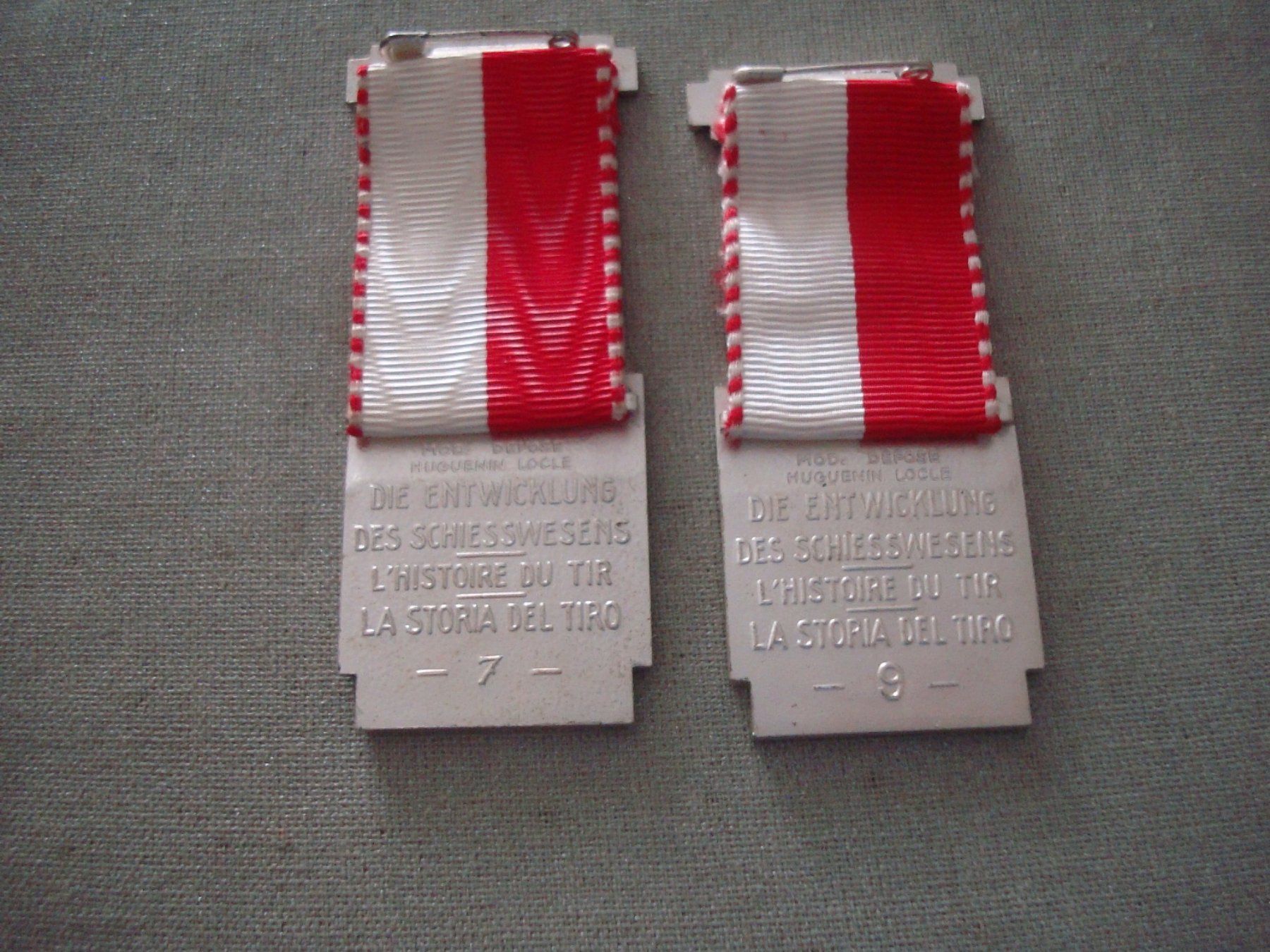 Medaillen: 2 Abzeichen - S.S.V. / S.S.C. - 1955 / 1956 – Gebraucht aus Neuenegg von flohcante 1