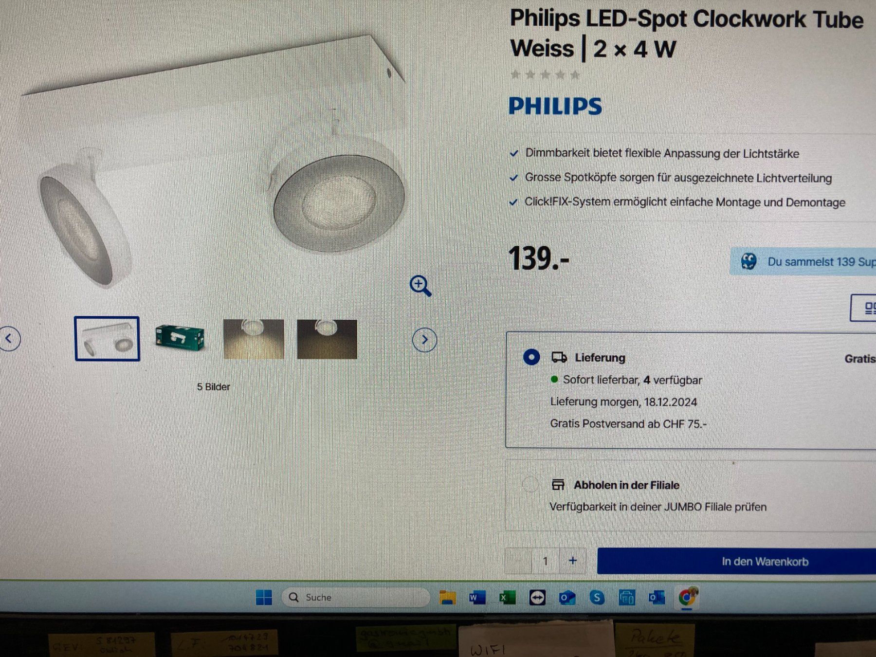 Philips Lampade: Philips Doppel Spot (dimmbar) – Usato da Horn venduto da raldio 4