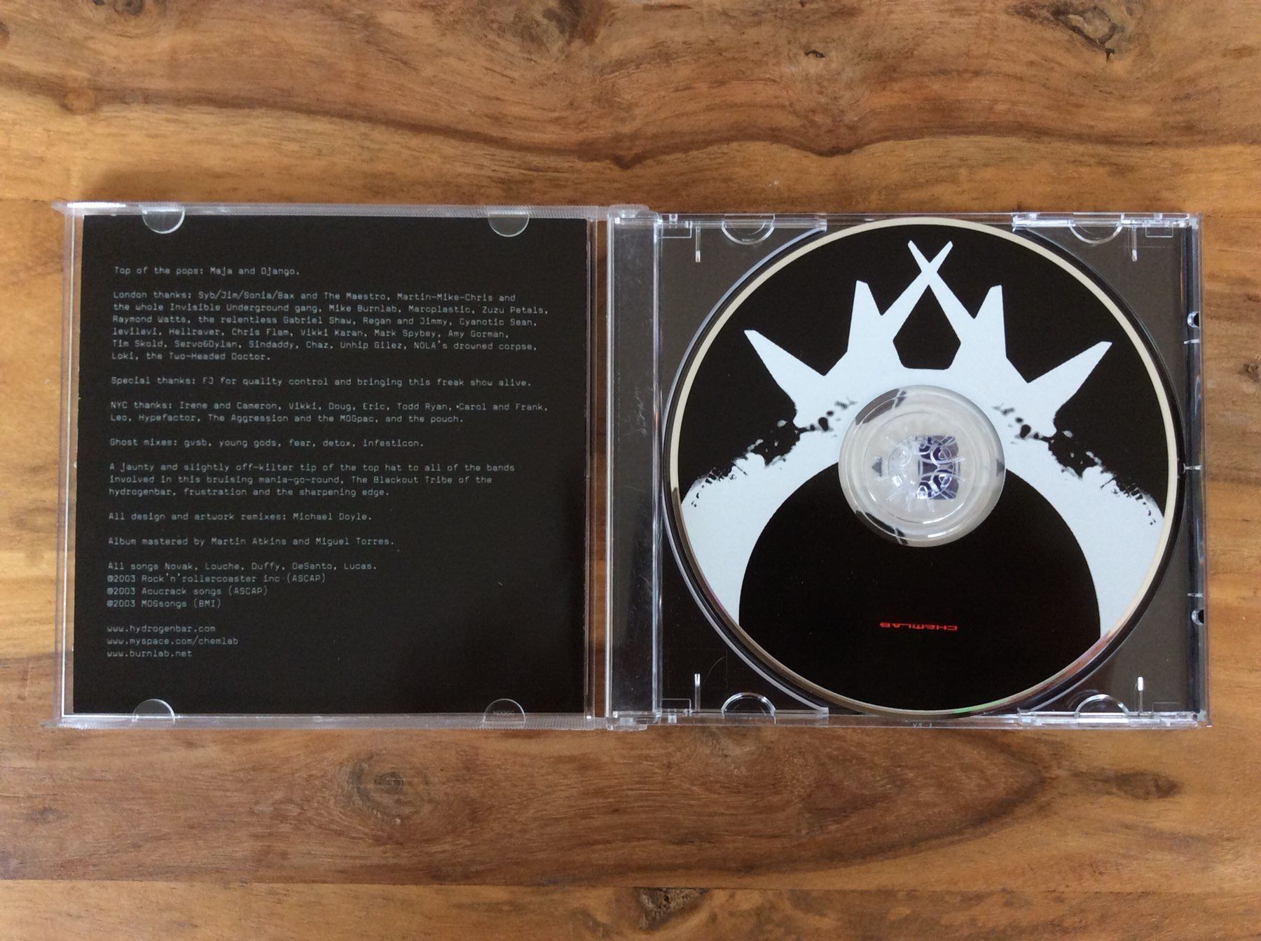 CD: CD Chemlab - Rock Whore Vs. Dance Floor – Usato da Horgen venduto da flyingpenguin2000 1