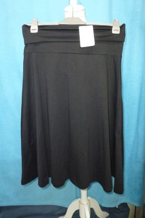 MAAS SCHLUPFROCK SCHWARZ GR 42 JERSEYROCK KURZER ROCK NEU