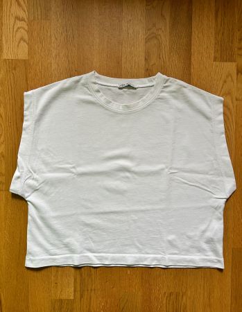 Zara T-Shirt, weiss, Grösse L, neuwertig für den Sommer!