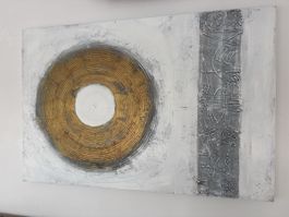 Bild auf Holzrahmen