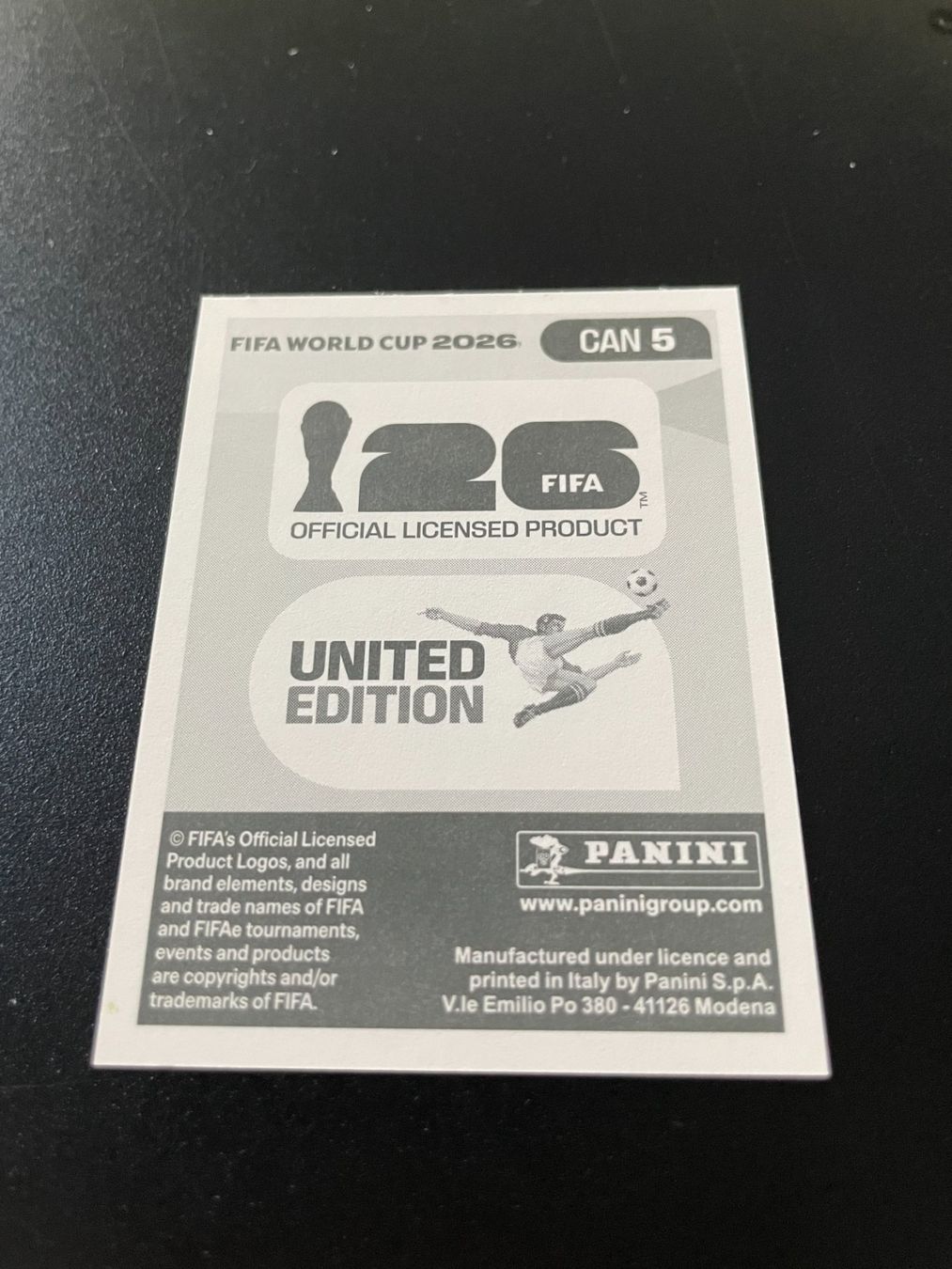 Panini Carte collezionabili: FIFA WM 2026 Sticker CAN 5 – Usato da Fahrwangen venduto da Venez 1