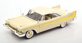 PLYMOUTH FURY 1957 BEIGE/GOLD, 1:18 AUTOWORLD