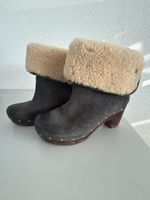 Stiefeletten UGG Wildleder Lammfell grau Grösse 37