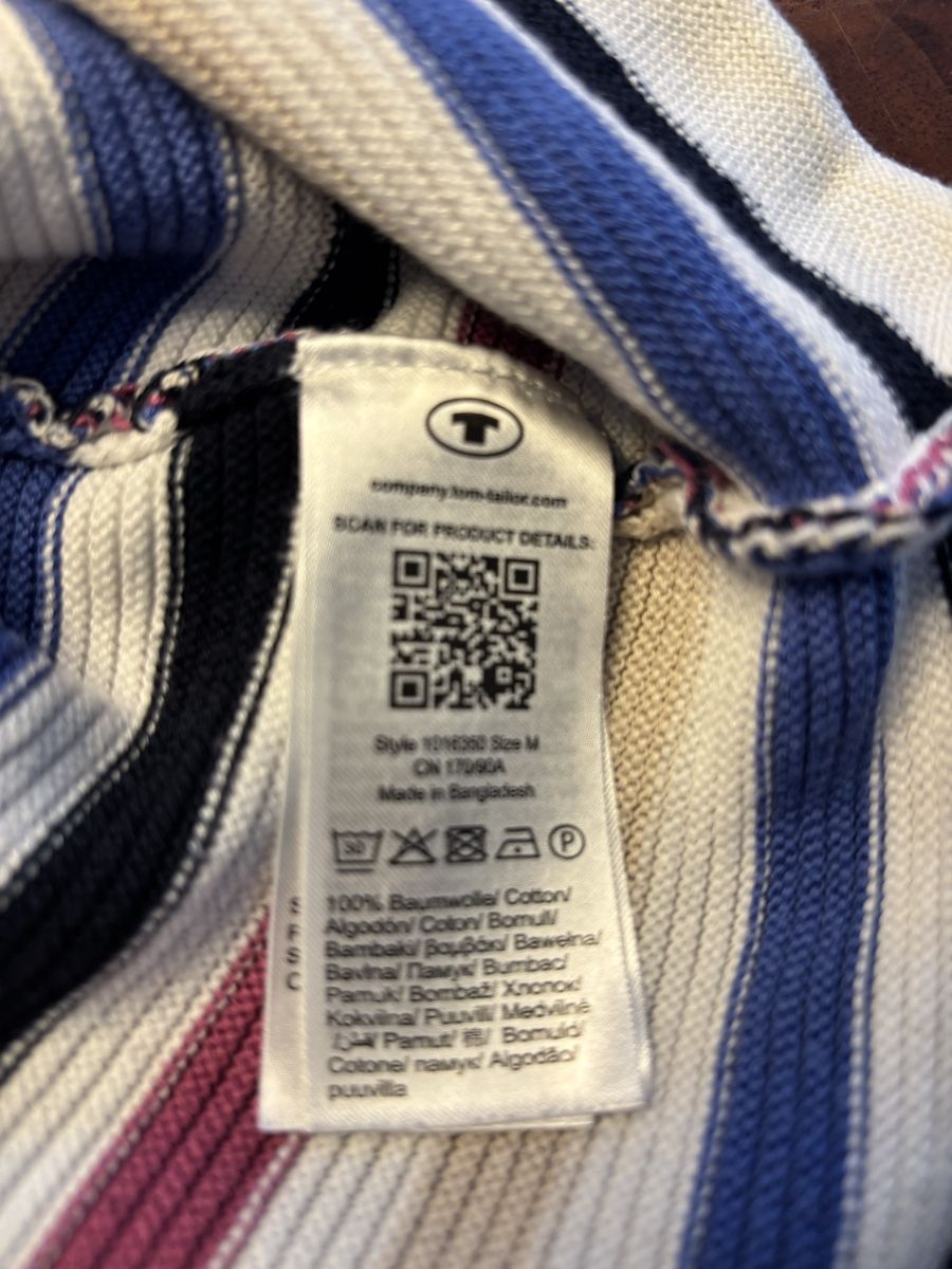 Tom Tailor Maglioni & Felpe: Tom Tailor Bio Baumwolle Damen Pullover, gestreift, M – Usato da Rothenburg venduto da Momo1302 2