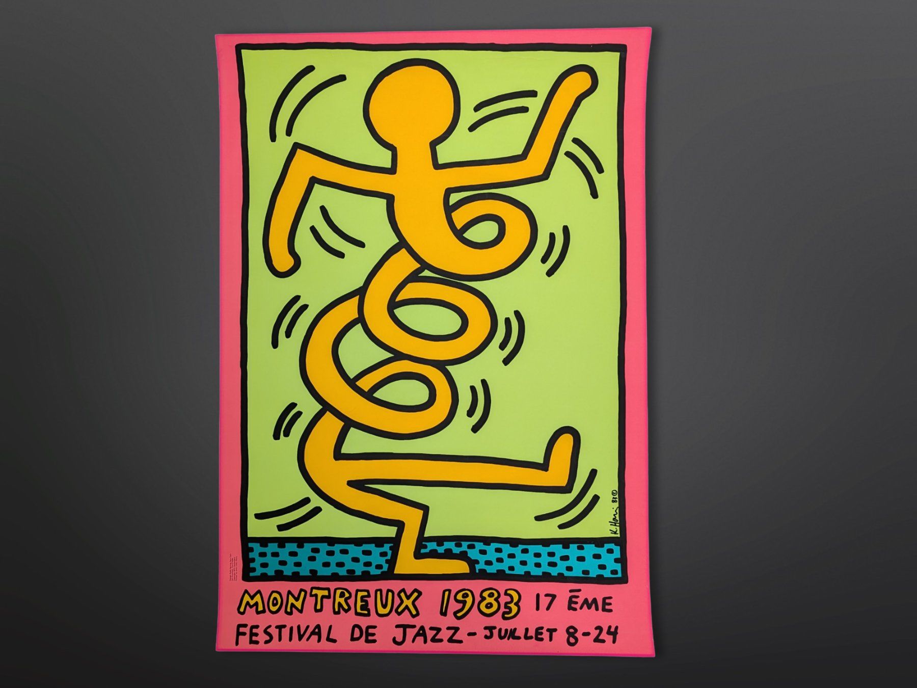 Foto & Immagini: Original Poster Keith Haring, 1983, gerahmt – Usato da Suhr venduto da Restwert_Suhr 3