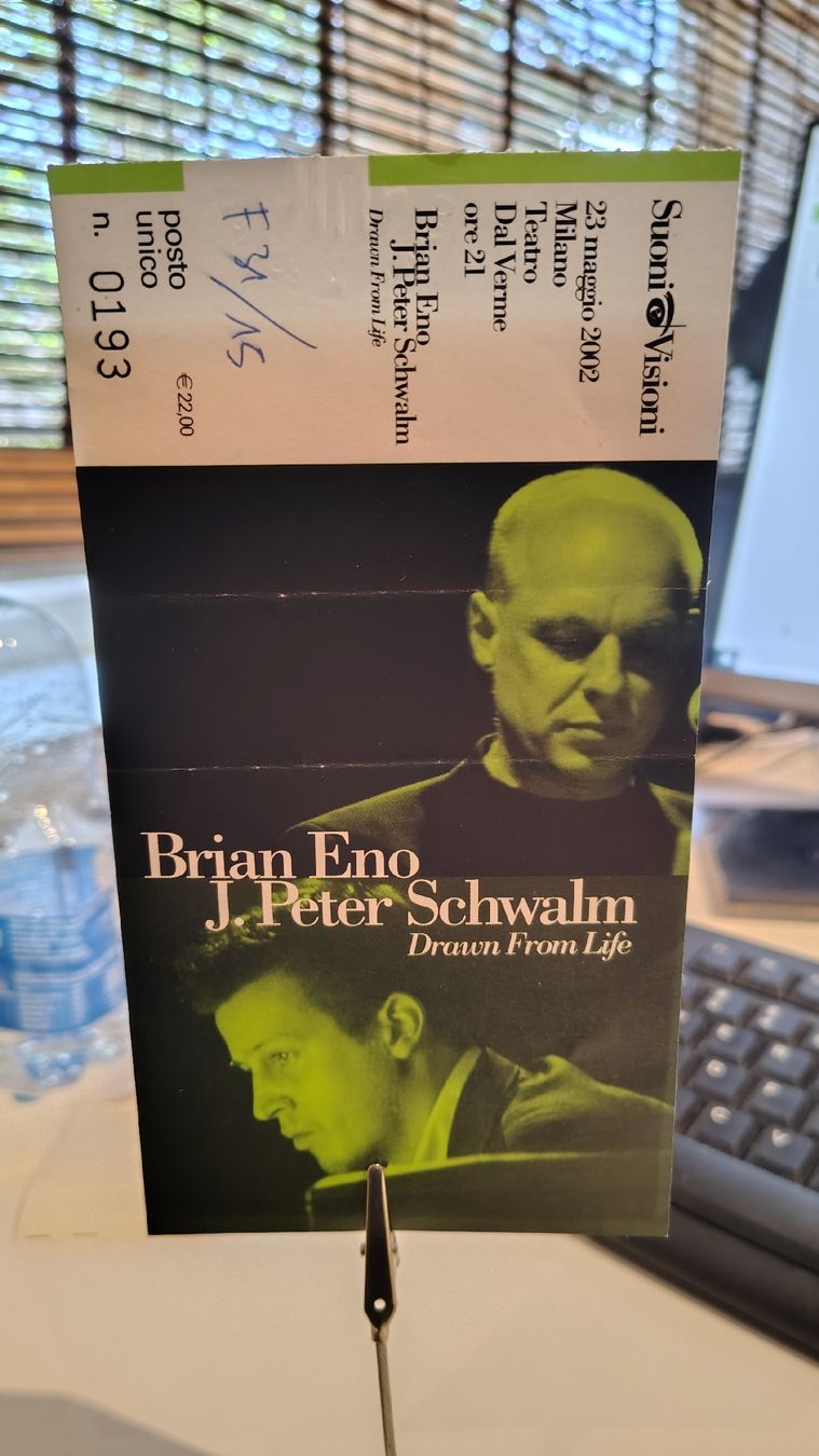 Biglietti: 2002 Brian Eno Ticket Stub – Difettoso da maroggia venduto da tondo_Music