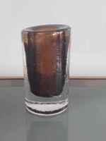 Vintage SCHOTT ZWIESEL Vase in Form von braunem Kristallglas