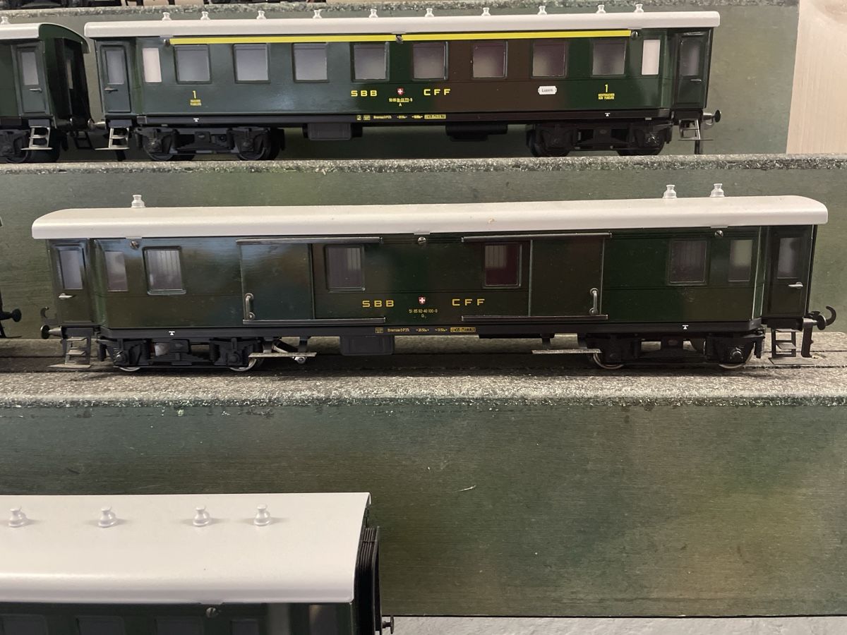 Modellini di ferrovie: Spur 0 ETS SBB 7 Personenwagen – Nuovo (secondo la descrizione) da Pratteln venduto da efeu12 6