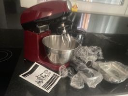 Intertronic Küchenmaschine Rot - Viel Zubehör & Top Zustand!