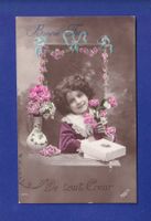 ENFANT - Jeune fille et fleurs