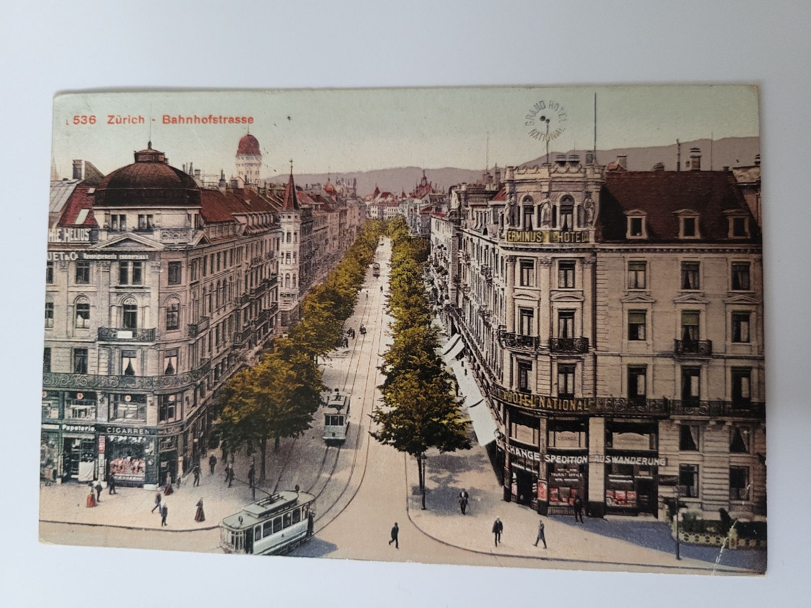 Cartoline postali: Ansichtskarte Zürich Bahnhofstrasse, datiert 1914, RN – Usato da nunningen venduto da mic_88k2