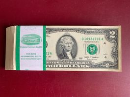 U.S.A. 100 X 2$ 2009 Bundel - aufeinanderefolge Nummern