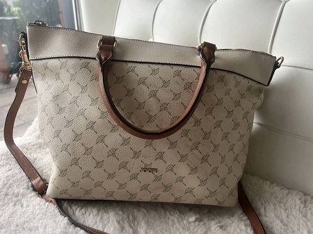JOOP! Cornflower Shopper beige/braun mit Schulterriemen
