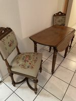 Antiker Biedermeier Klapptisch incl. 2 Stühle