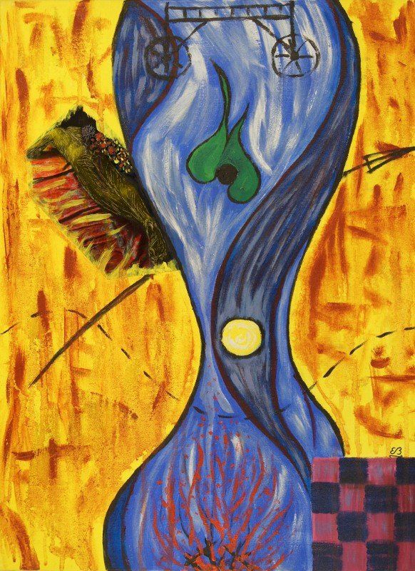 Dipinti: Surreales Gemälde. Au feu-visage – Usato da Fribourg venduto da erw_68dx
