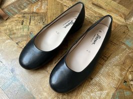 Sioux Leder Ballerina Gr. 37 - schwarz, neuwertig