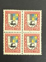 Timbre Pro Juventute 1925 Helvetia 20c 4 pièces occasion 
