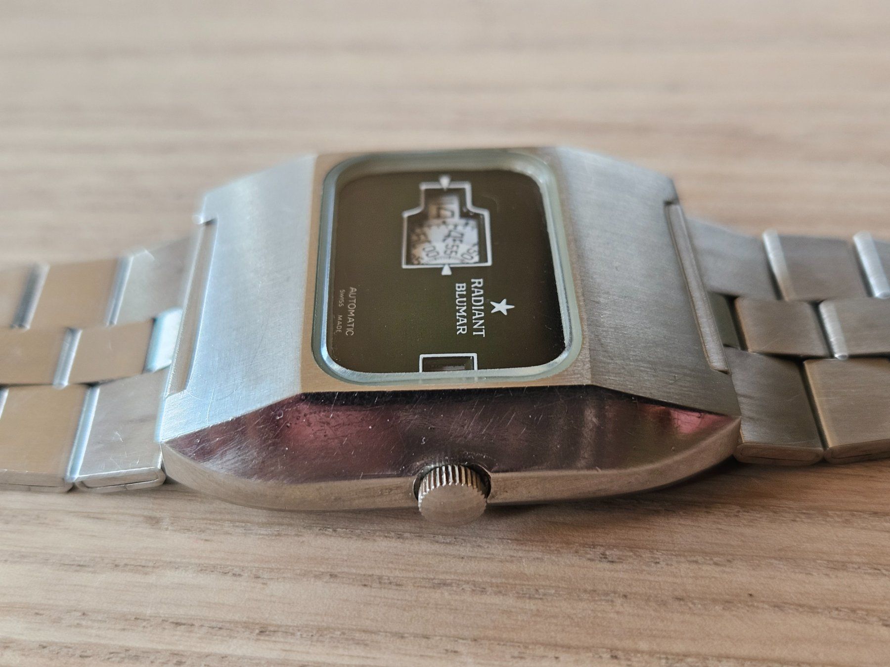 Swiss Orologi: Swiss Radiant Blumar Automatic Jump Hour 70's Herrenuhr – Usato da Herzogenbuchsee venduto da zloplio72 4