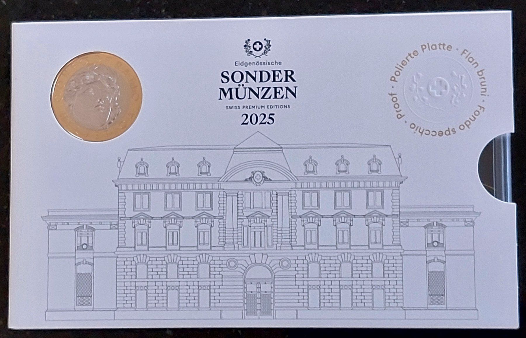 Tutti le monete: CH - Münzsatz 2025 pp Helvetia – Nuovo e nell'imballaggio originale da Arch venduto da moneyswiss 2