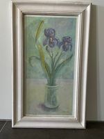 Impressionistischer Druck Iris mit Holzrahmen
