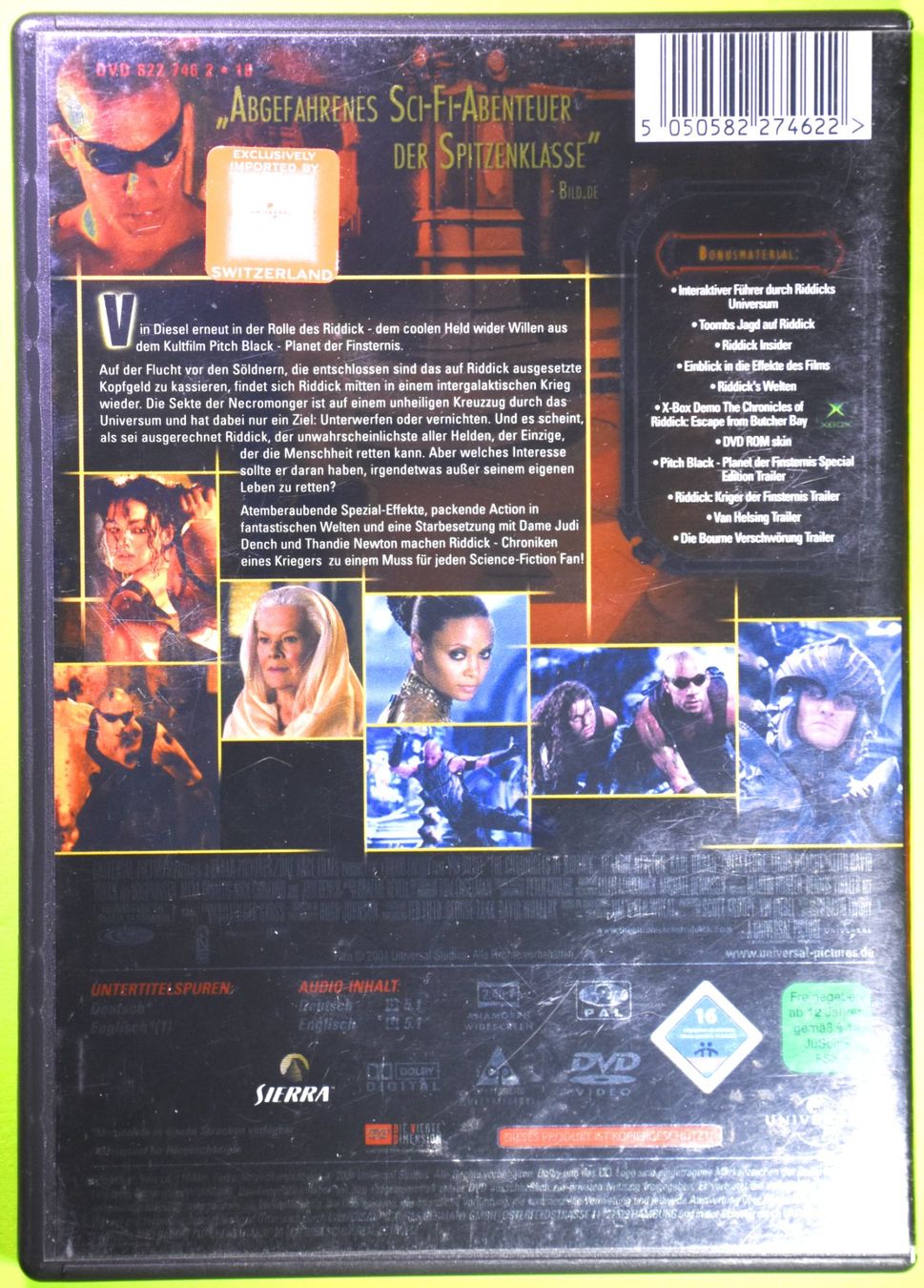 Tutti i DVDs: RIDDICK  /  CHRONIKEN EINES KRIEGERS   /  VIN DIESEL – Nuovo (secondo la descrizione) da Luzern venduto da piro12 1