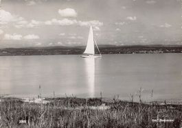 Segelboot am Bodensee, gelaufen 1942