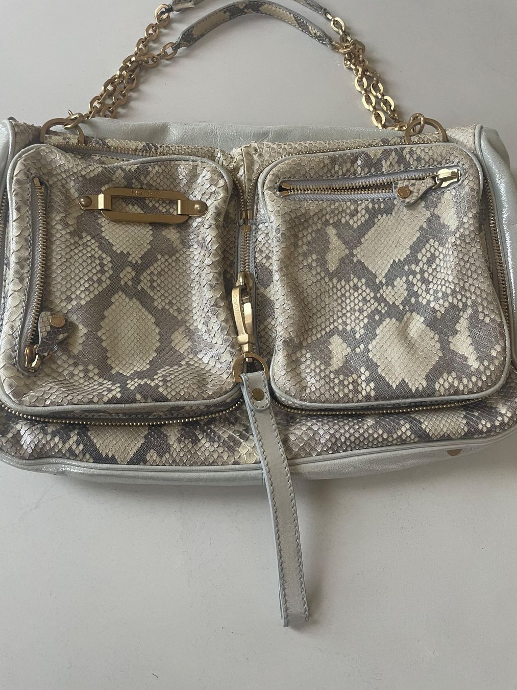 Jimmy Choo Borse da donna: VINTAGE JIMMY CHOO LARGE PYTHON & LEATHER BAG – Usato da Minusio venduto da Pink222