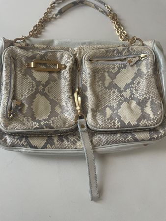 VINTAGE JIMMY CHOO LARGE PYTHON & LEATHER BAG