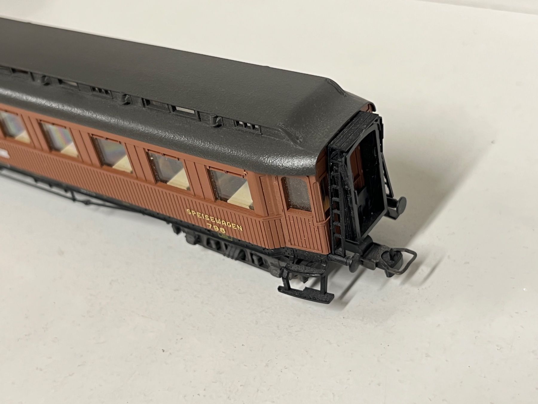 Fleischmann Modellini di ferrovie: Fleischmann Mitropa  Speisewagen   H0 DC – Difettoso da Geroldswil venduto da TopTrain54 3