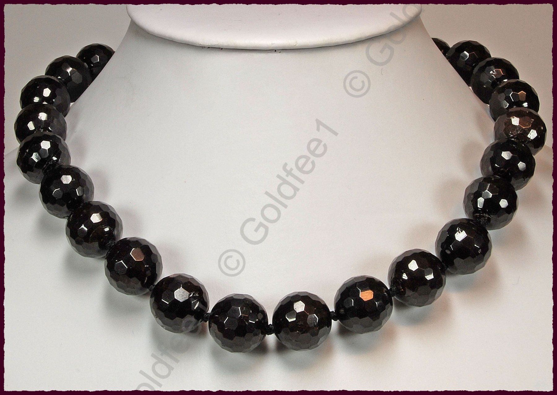 Catenine: Garnet / Granat Collier 15mm ca. 47cm – Nuovo e nell'imballaggio originale da Oberglatt ZH venduto da Goldfee1 1