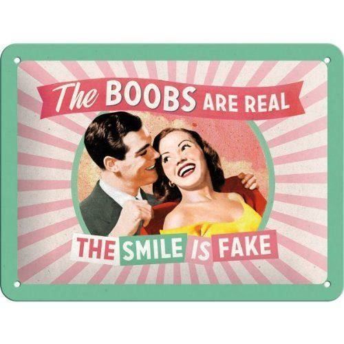 Insegne: Blechschild-THE BOOBS ARE REAL.. – Nuovo e nell'imballaggio originale da Rupperswil venduto da big-one-sale